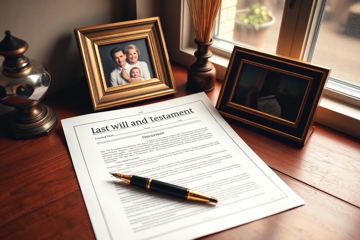 Documents and pen for estate planning